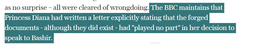 BBC丑闻,戴安娜王妃死因曝光