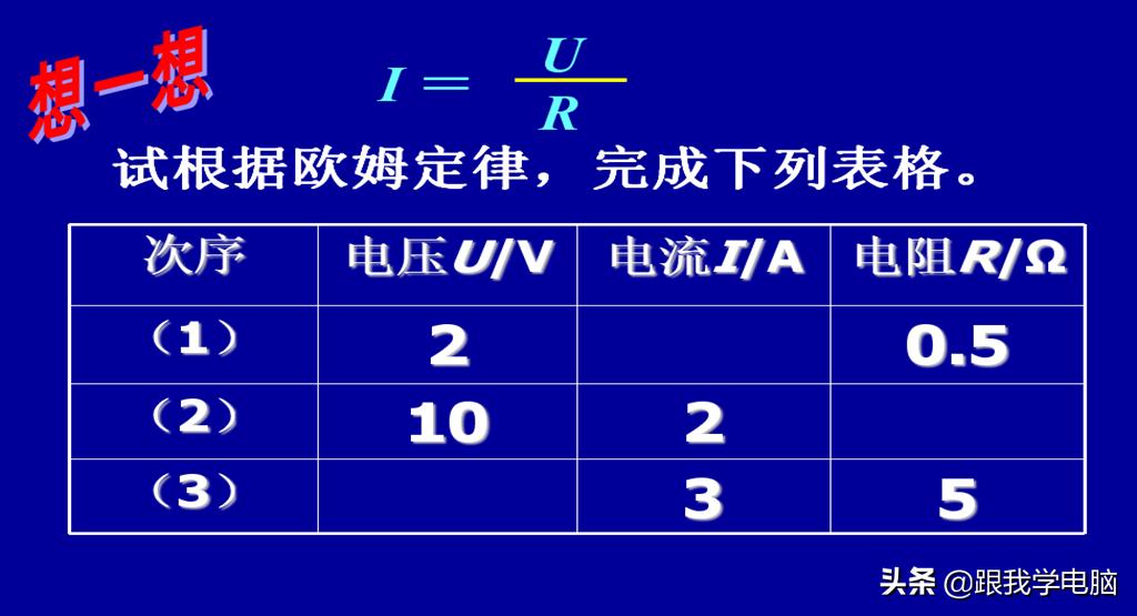 电子专业只懂欧姆定律,电子技术基础欧姆定律
