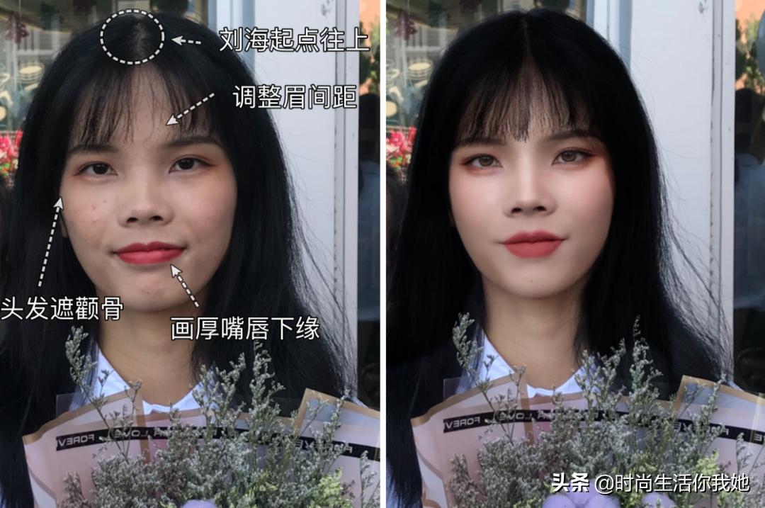 适合圆脸微胖的女生,微胖型女生显老