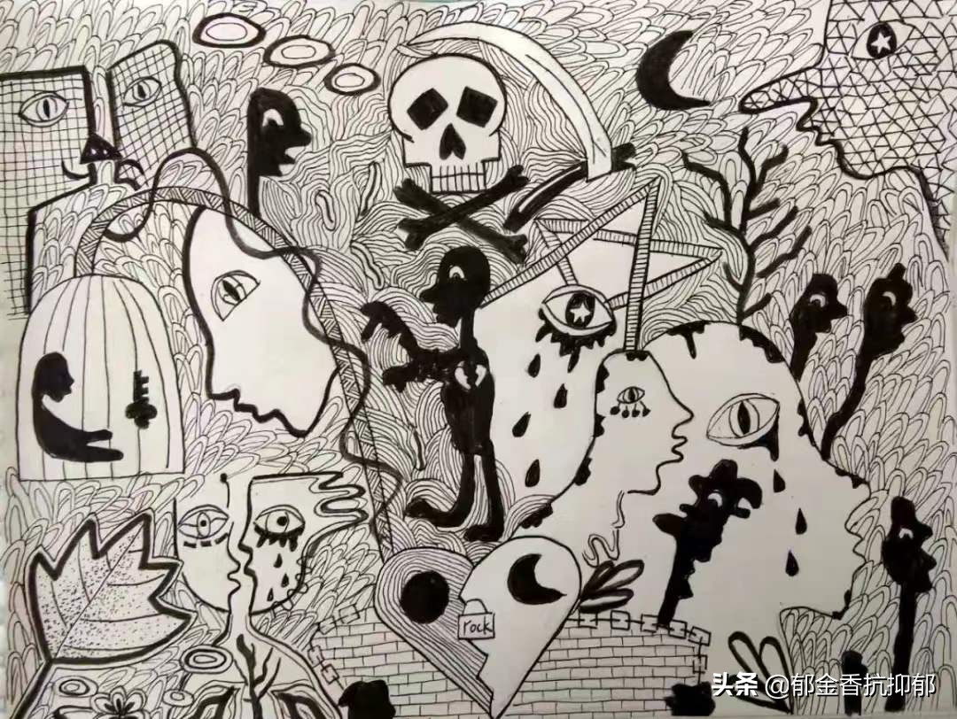 艺术世界里徘徊的抑郁女孩：被误解伤害欺凌之后，用画笔治愈自己