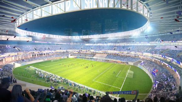 虹口足球场改造设计,2024年虹口足球场改建