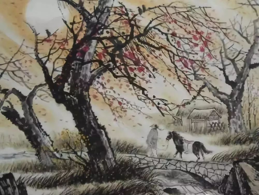 秋日的黄昏古道上，骑着瘦马哼着小曲的马致远，唱出最感人的秋思