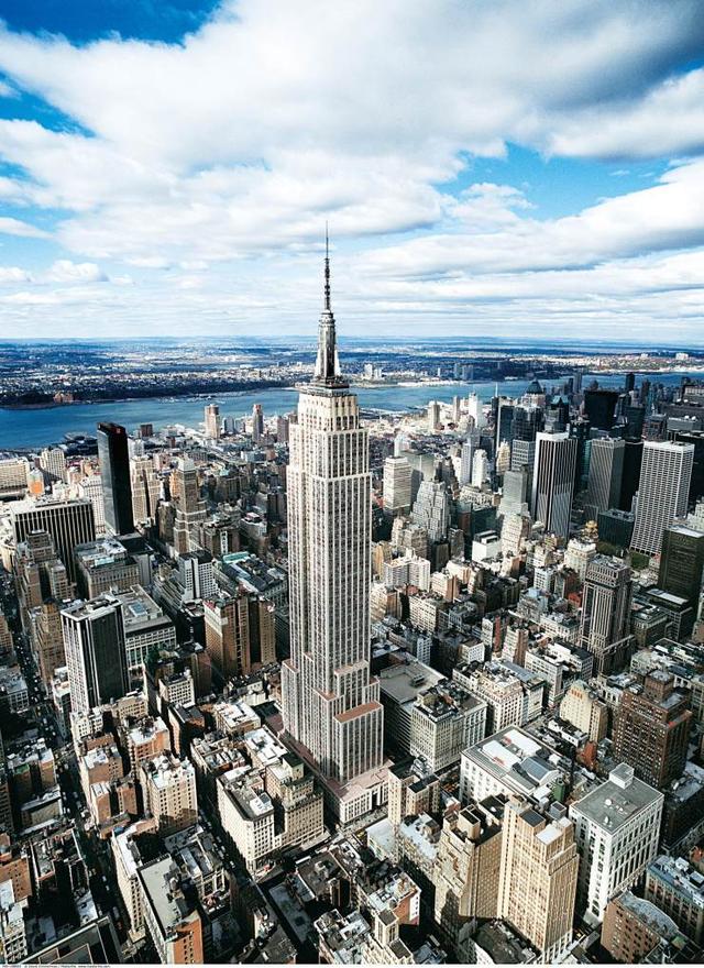 美国纽约帝国大厦建筑视频,美国地标建筑帝国大厦