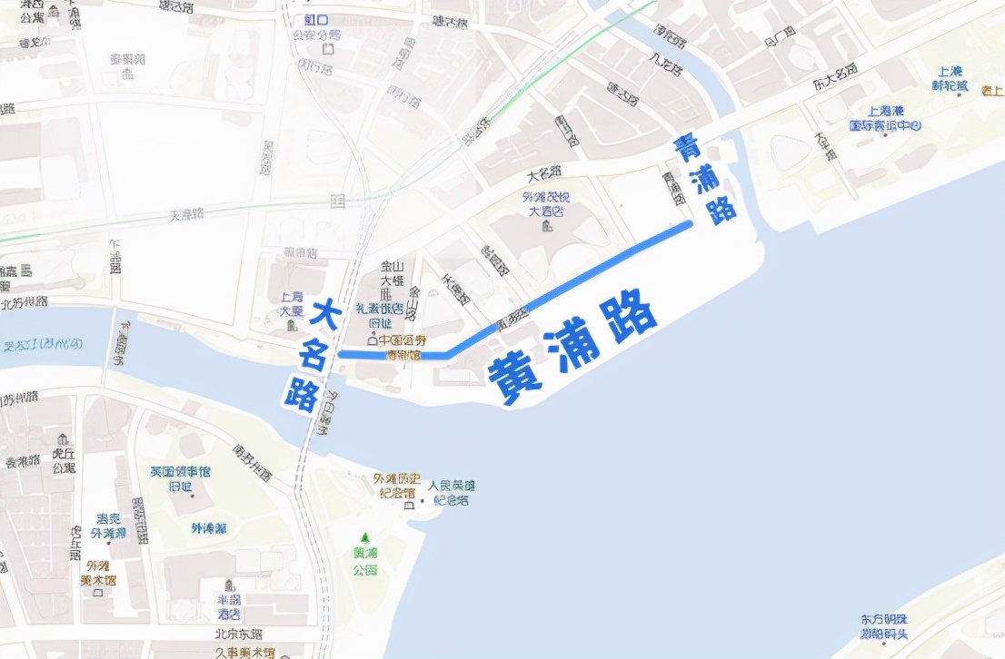 黄浦路金山路,上海黄浦区有哪些路