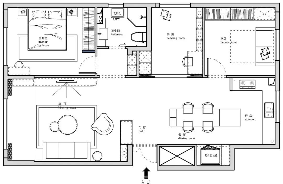 手绘墙画树北欧风,北欧风客厅手绘墙