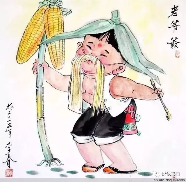 中国儿童国画杰作,国画小儿童