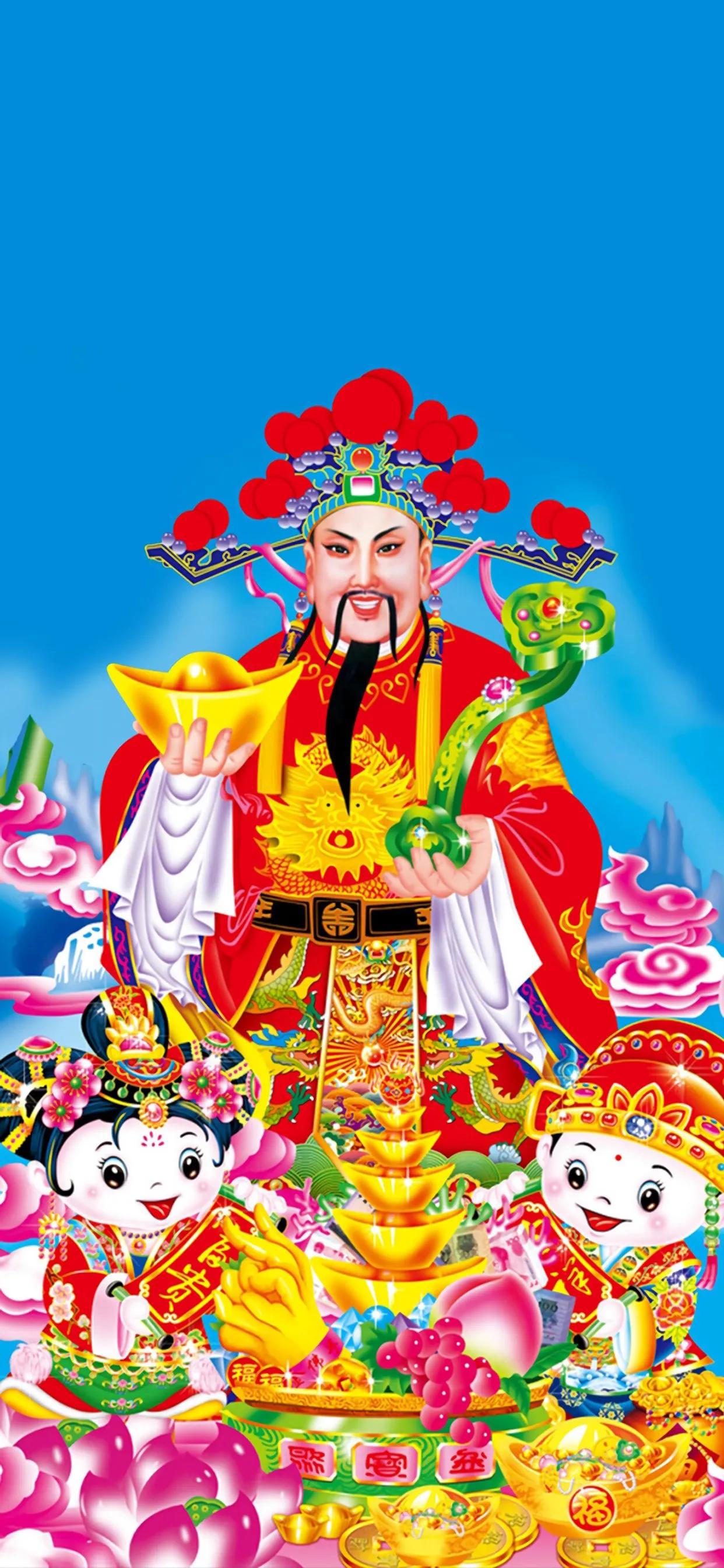 财神120帧8k蓝光超清壁纸,2022顺风顺水顺财神的壁纸