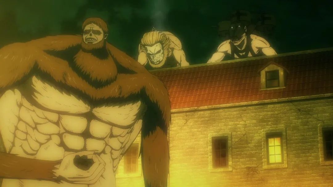 三笠艾伦和阿明,三笠第一次看见艾伦变巨人