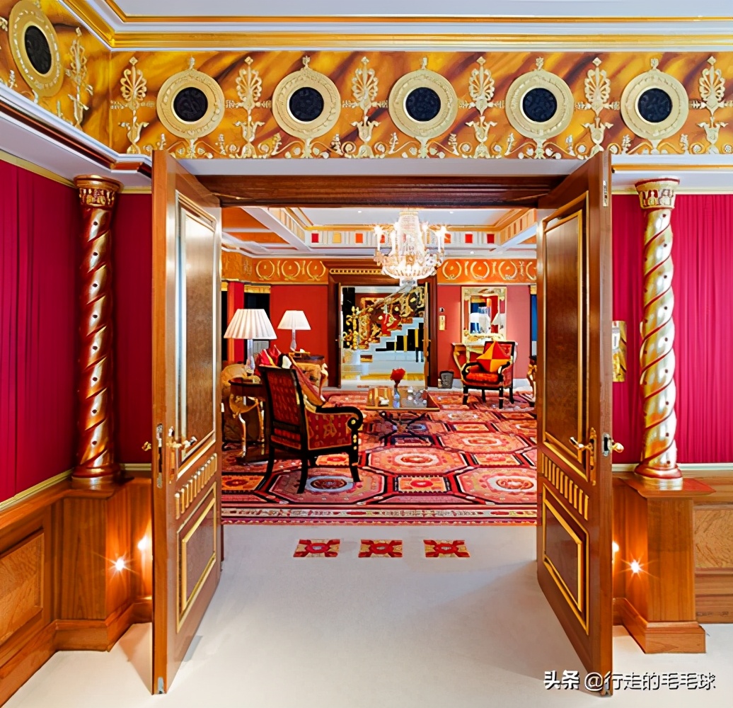 最顶级豪华的迪拜帆船七星级酒店,迪拜七星级帆船酒店最豪华的房间