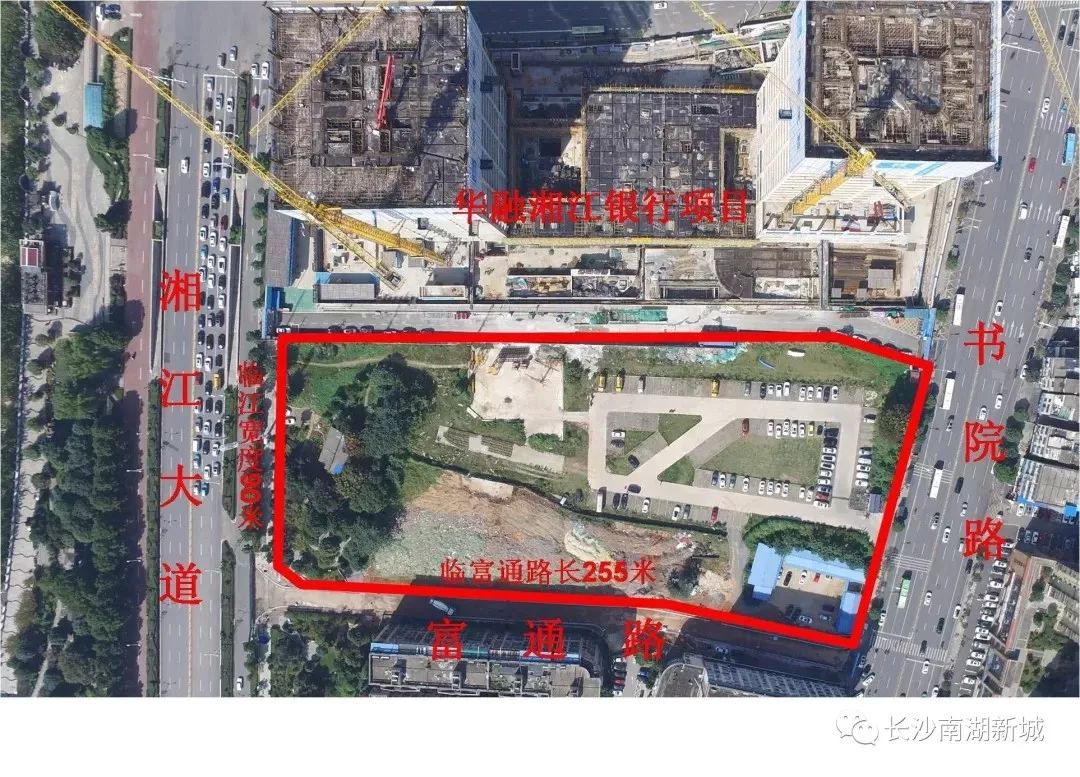 长沙南湖金融外滩最新规划,金融中心二期320亩地块实景