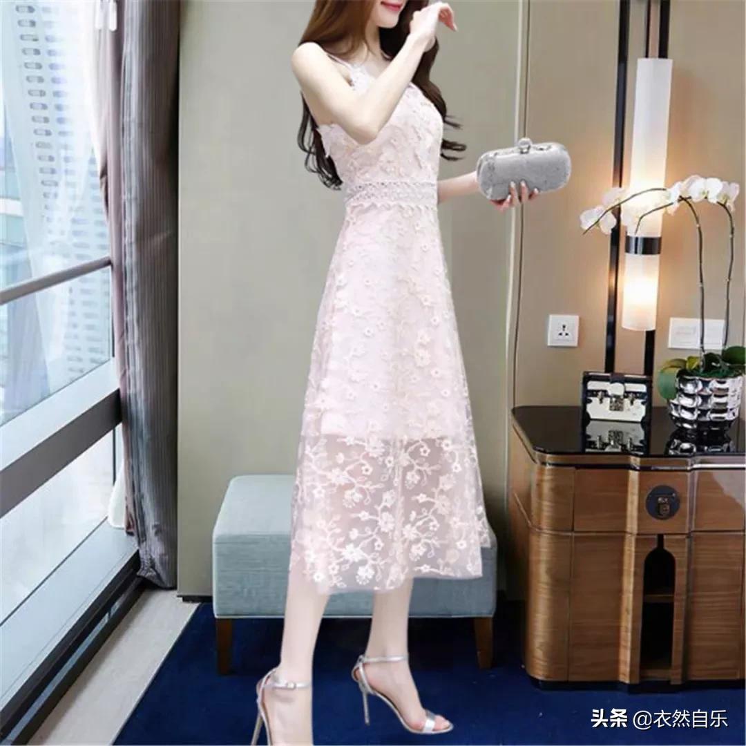 优雅气质雪纺裙散发迷人气息,雪纺收腰显瘦碎花春天仙女裙