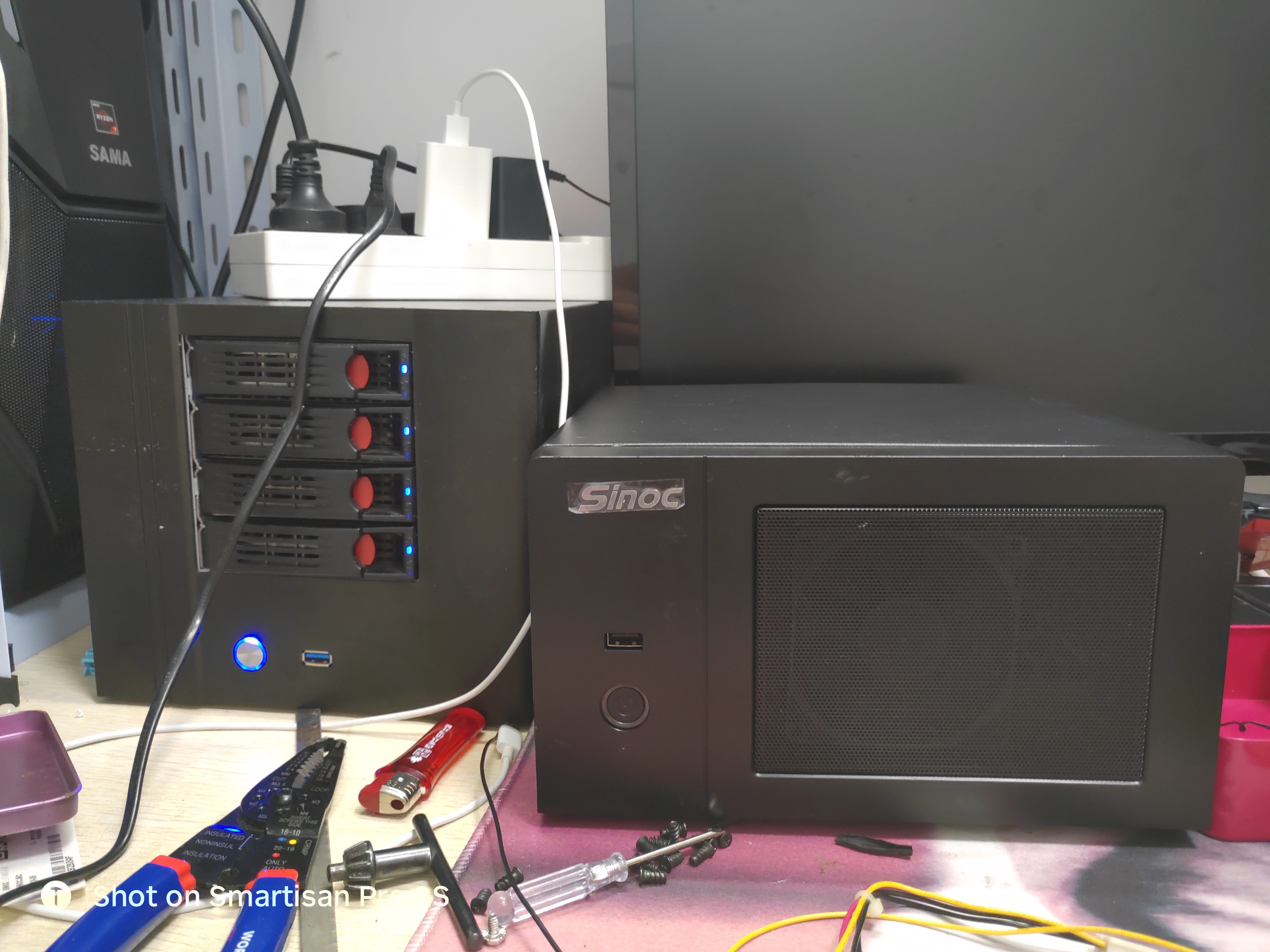 日常捡垃圾：60块包邮sinoc小机箱送电源和音响，真香？