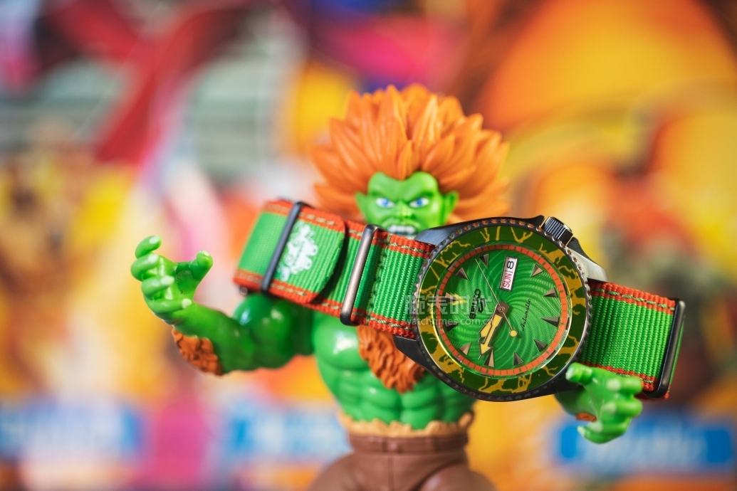 精工5号街霸机械表什么表带好看,精工5号黑红款