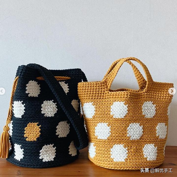 简单漂亮的小包包钩针教程,韩国钩针钩桌布花样教程