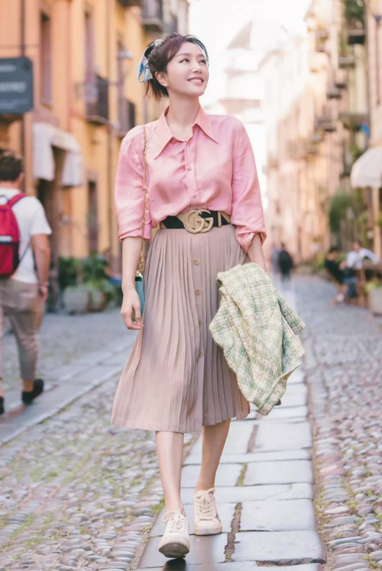 秋天了第一条裙子图片,秋天第一条仙女裙