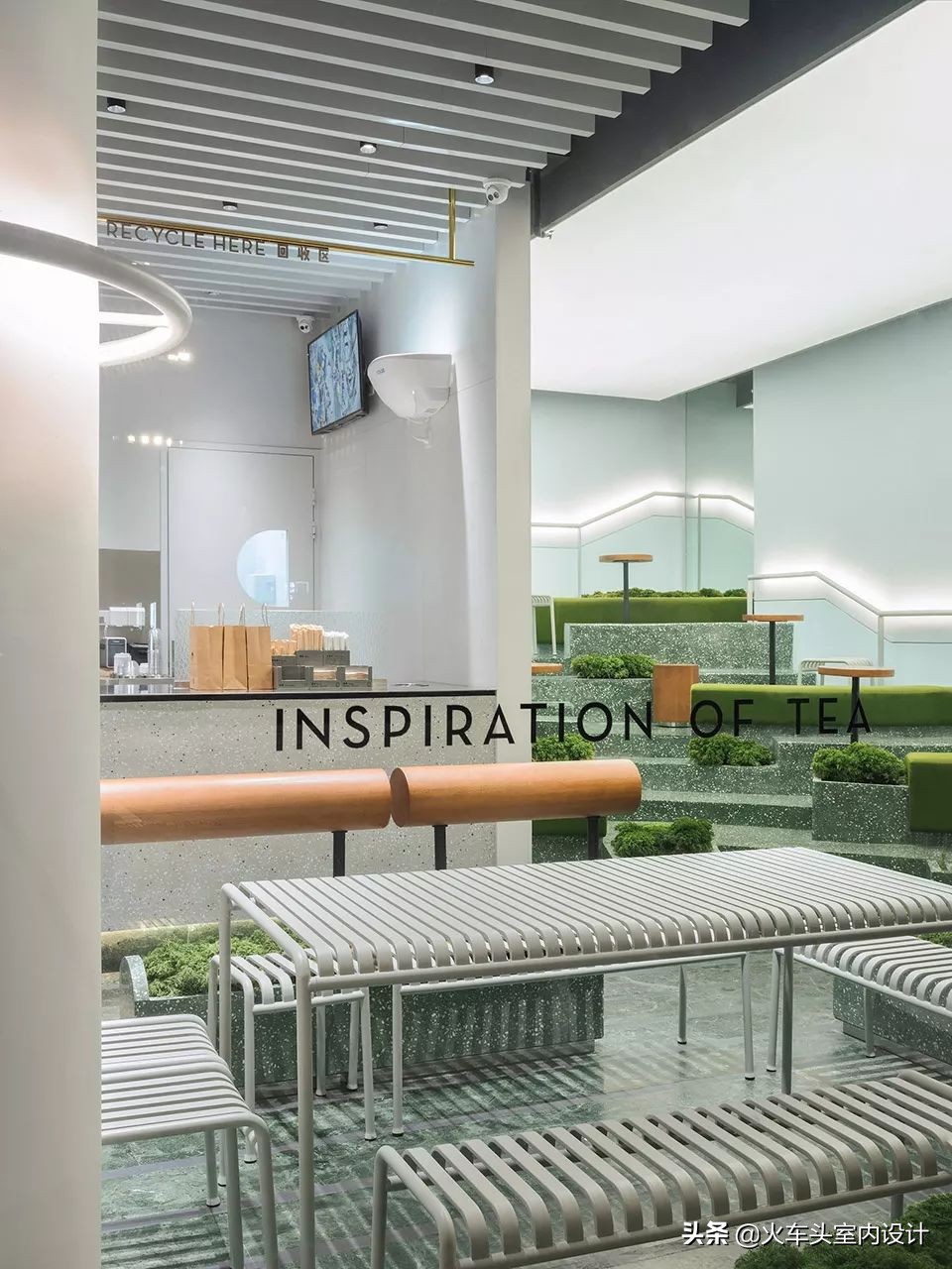 土、砖、石、木、竹、铝，这家茶饮店“设计公司”的身份要暴露啦