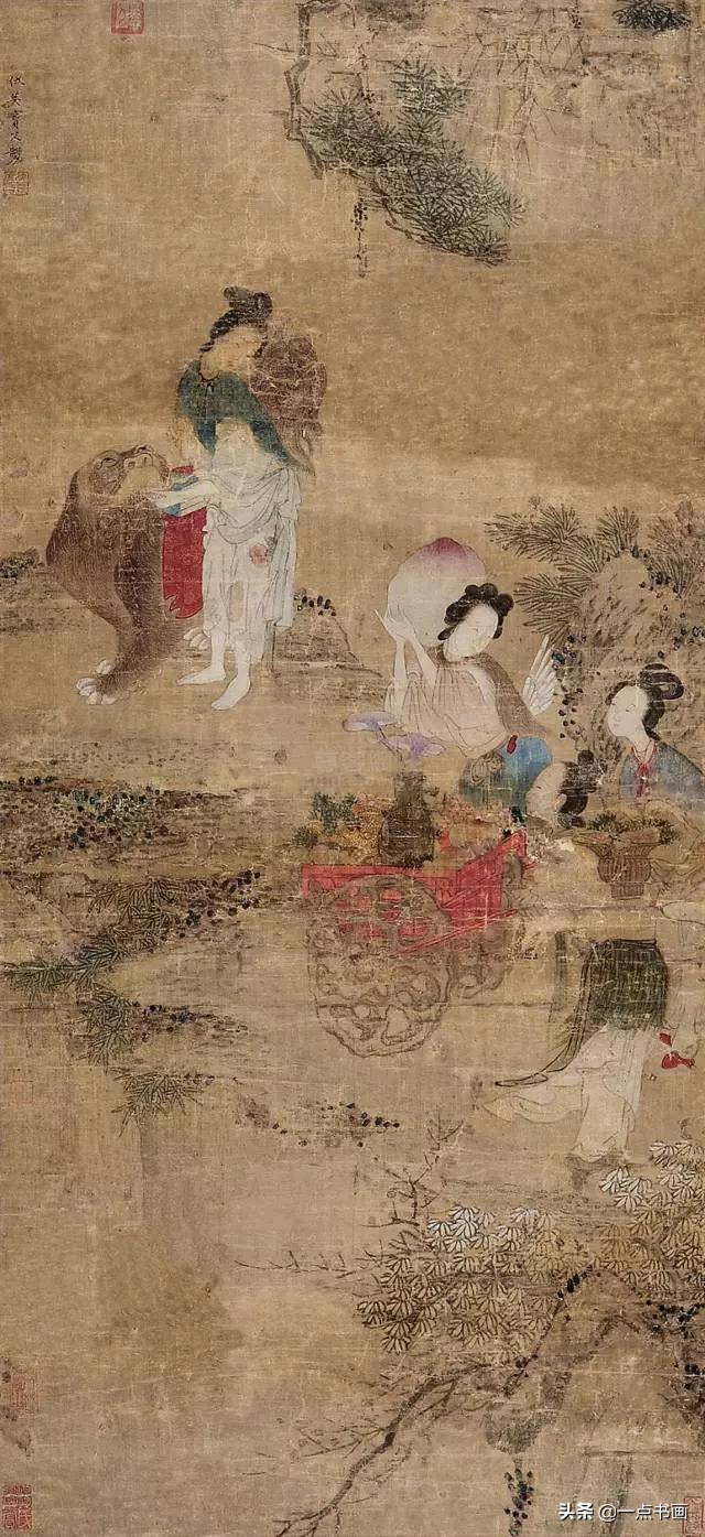 明仇英拍卖60亿的作品,明仇英桃源仙境图临摹