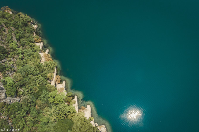 2001年抚仙湖水下古城真实视频,罕见的湖泊风光摄影