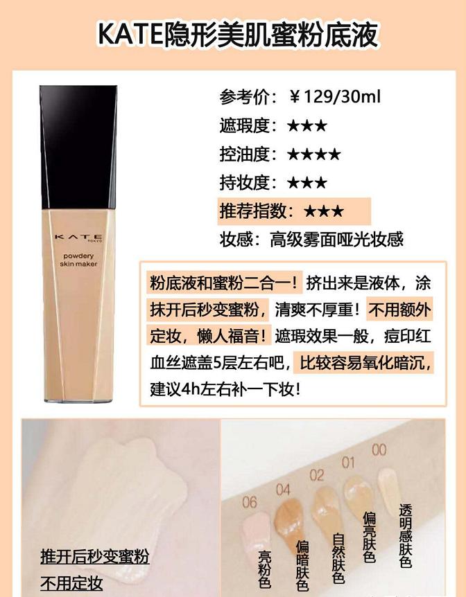 李佳琦推荐粉底液混油皮平价,有什么好用的油皮粉底液