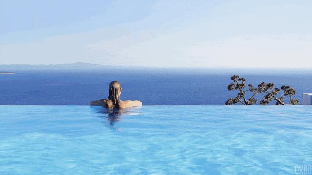 畅游泳池,夏季适合海边游泳的景区