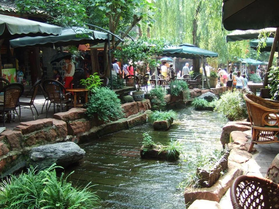 漫步天府之国黄龙溪古镇,成都黄龙溪鹿溪河