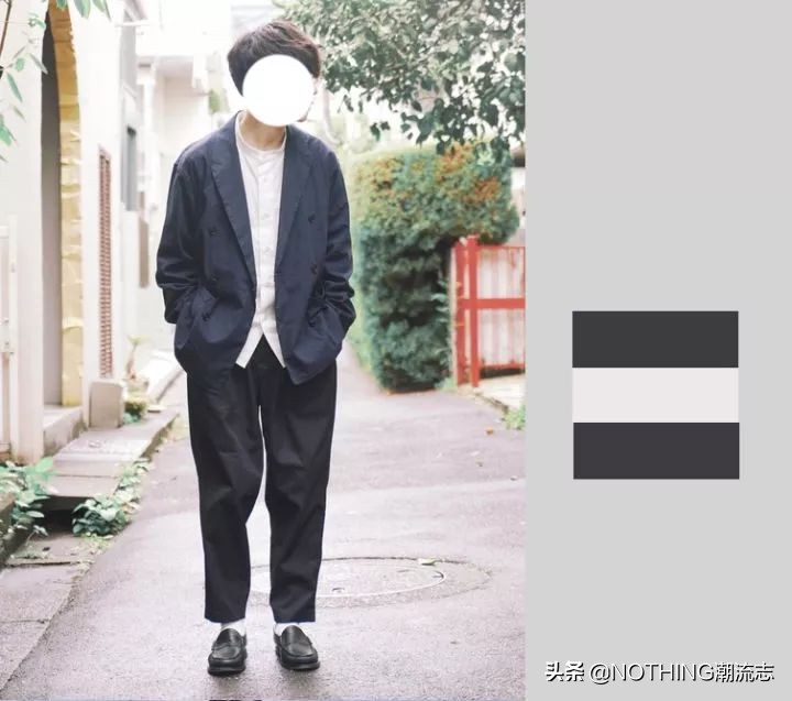 黑白灰搭配夏季男装,黑色青年男装搭配图片