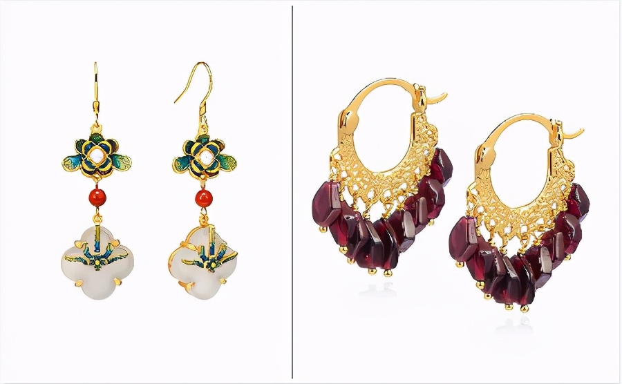 耳环款式图银,优雅耳环必备款式图片大全