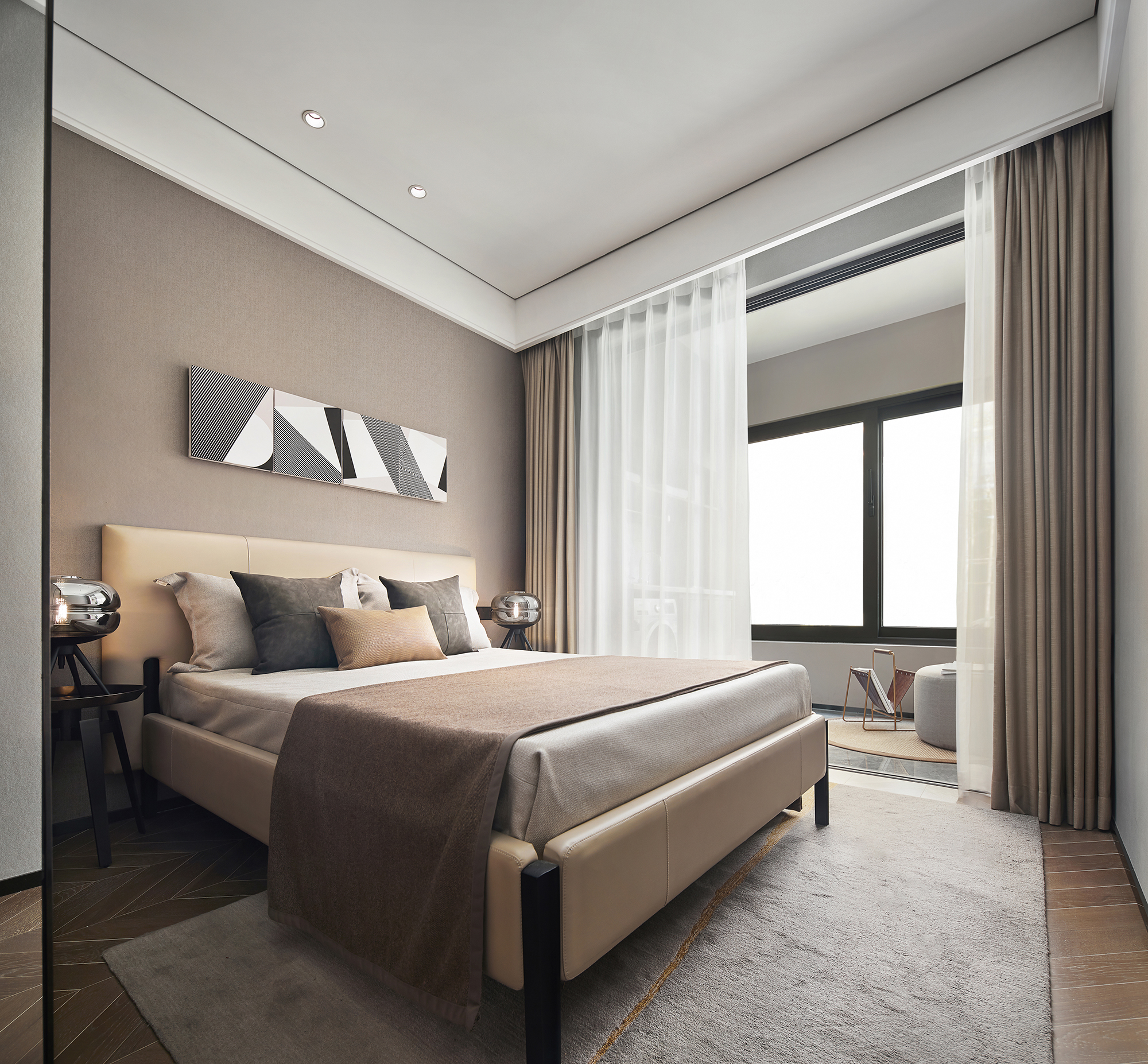 中式装修风格样板房图,桃花源120平中式风格样板房