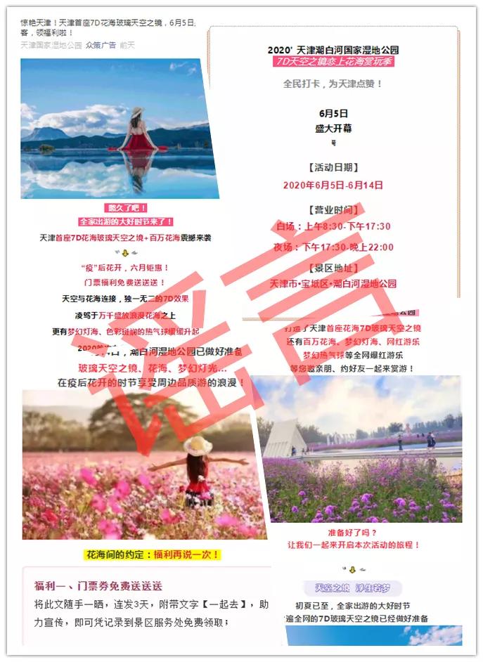 扩散|天津首个“7D花海天空之境”开放？全国都翻车了