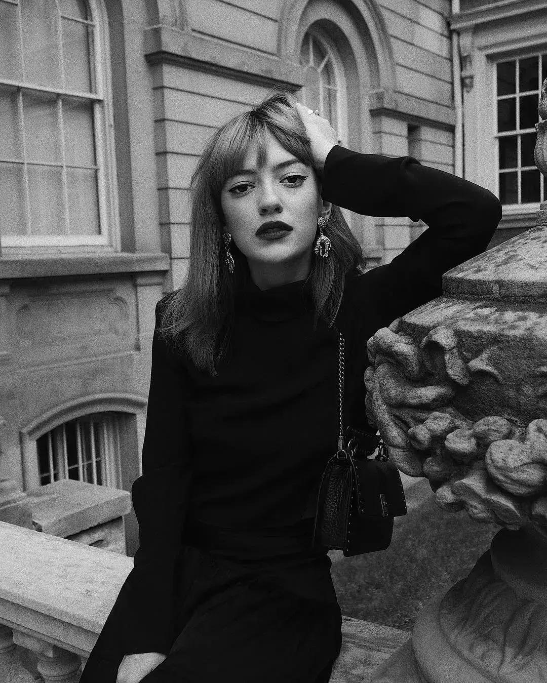 高领衫穿搭,高领打底衫和卫衣搭配