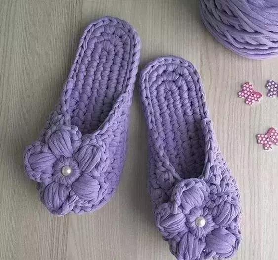 毛线拖鞋钩针方法视频教程全集,钩拖鞋能不能用4.0的钩针