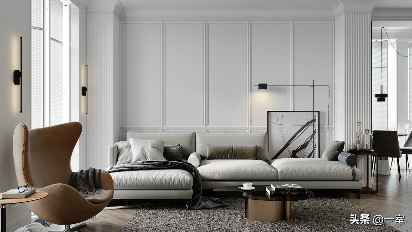 3.3米背景墙设计,客厅背景墙设计简约款