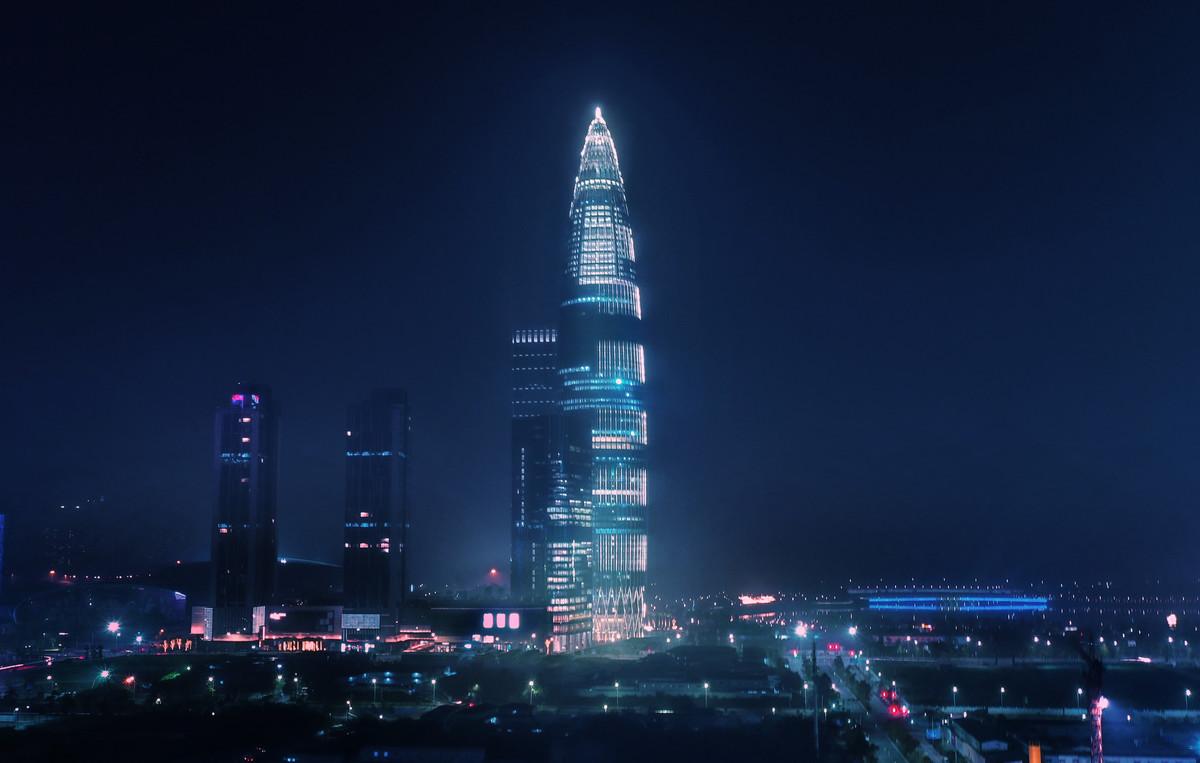 深圳华润春笋大厦最早效果图,深圳华润大厦原设计图