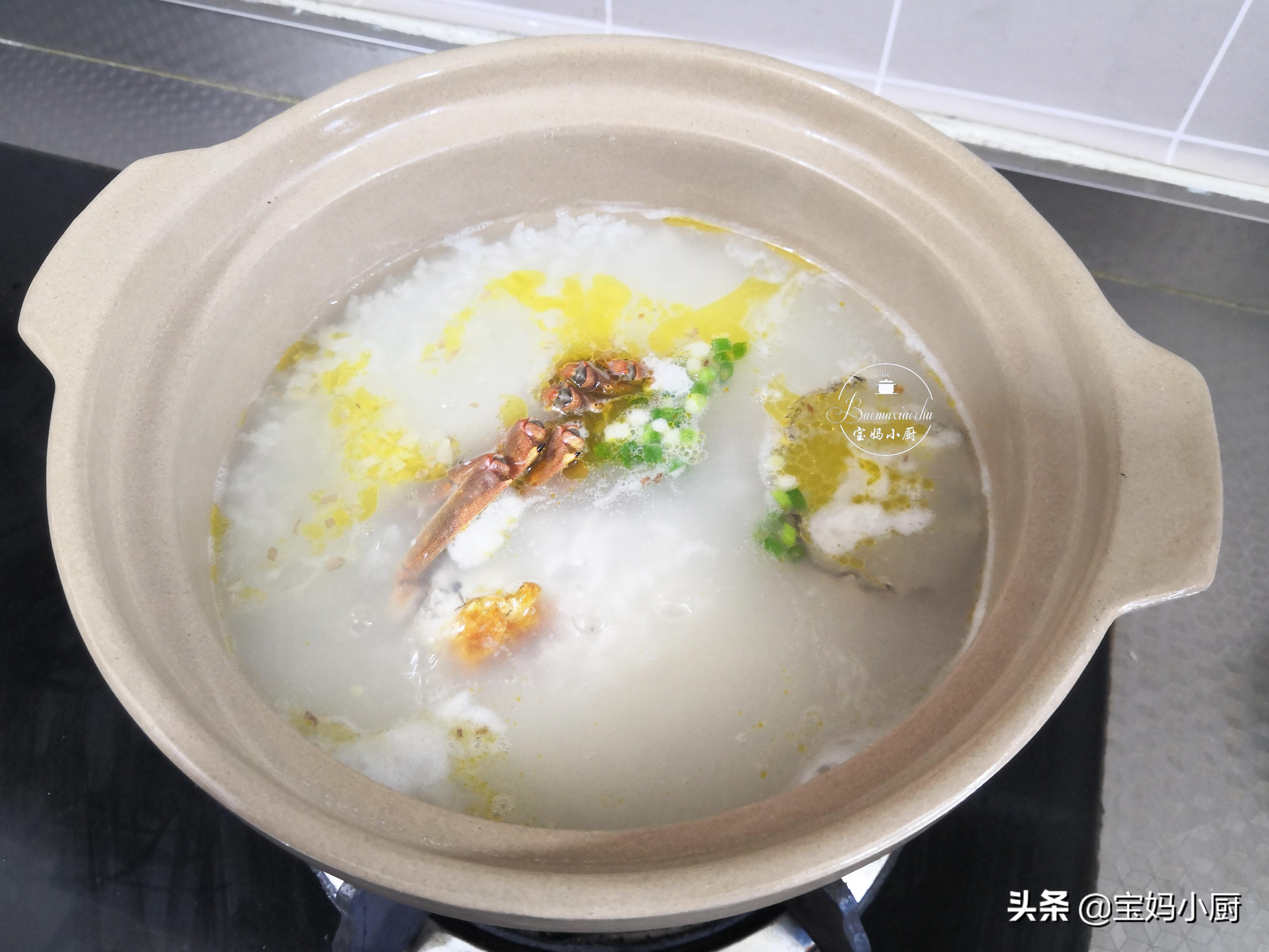 电饭锅螃蟹粥的做法大全,海鲜虾螃蟹粥的做法大全