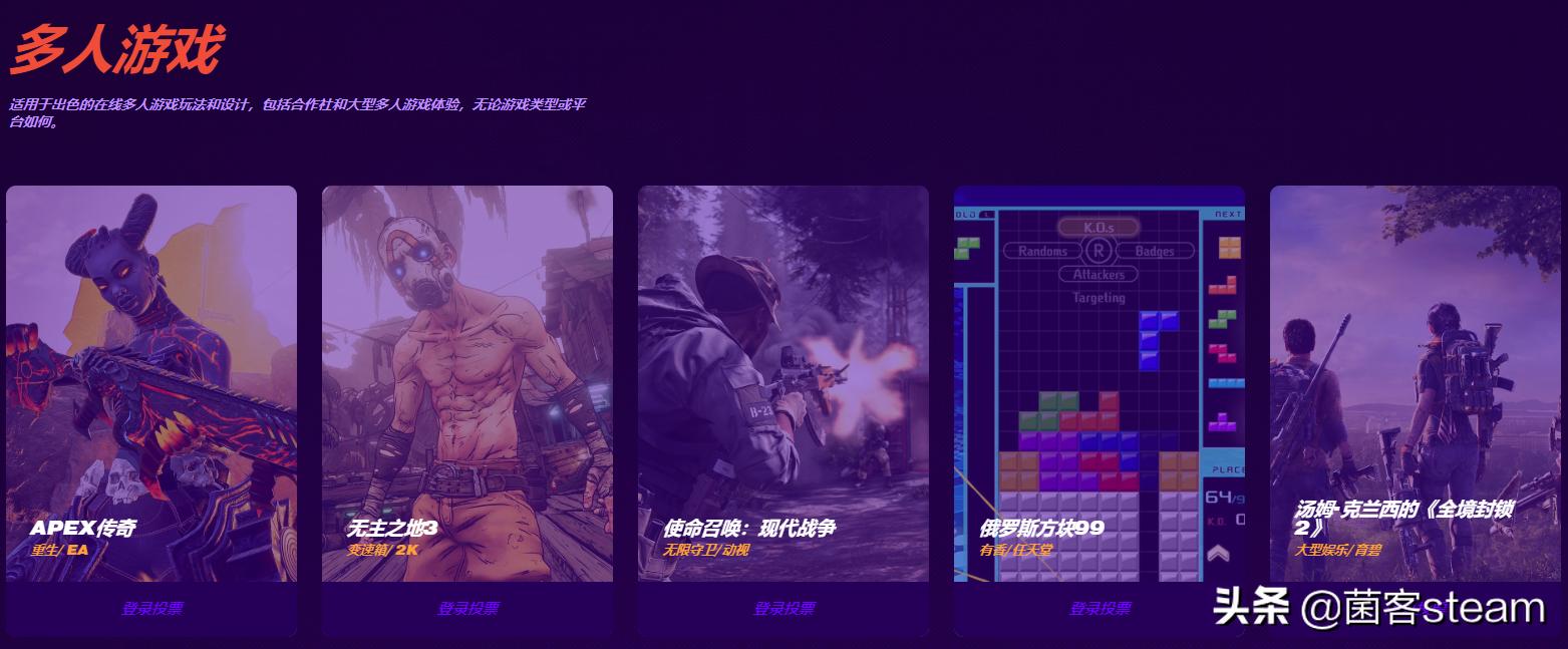 tga2019入围名单,tga历年入围获奖名单