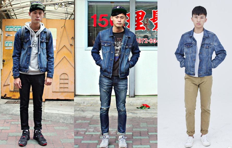 牛仔夹克怎么穿好看男生,牛仔夹克里边怎么搭配