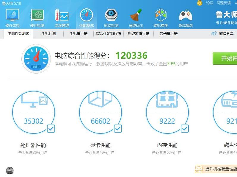 用鲁大师怎么看电脑跑分,电脑怎么用鲁大师测跑分