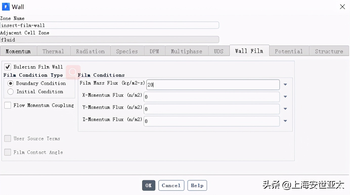 基于部分浸润效应的欧拉壁膜流动形态演变模拟仿真