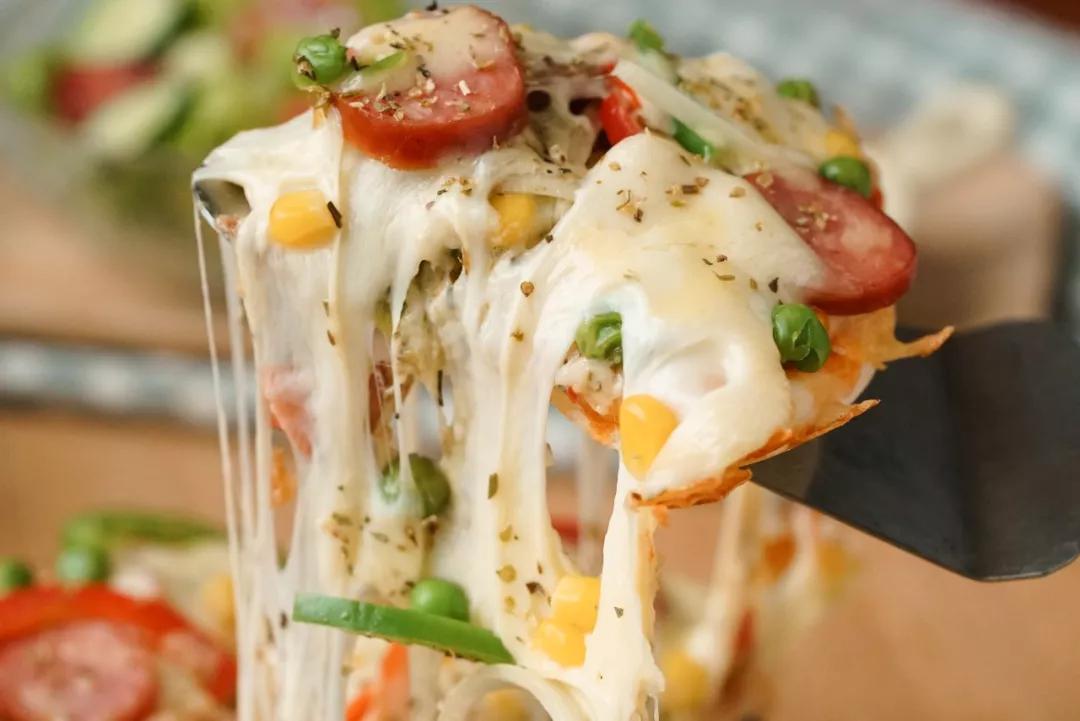 电饭锅做的披萨怎么不拉丝,电饭煲披萨教程