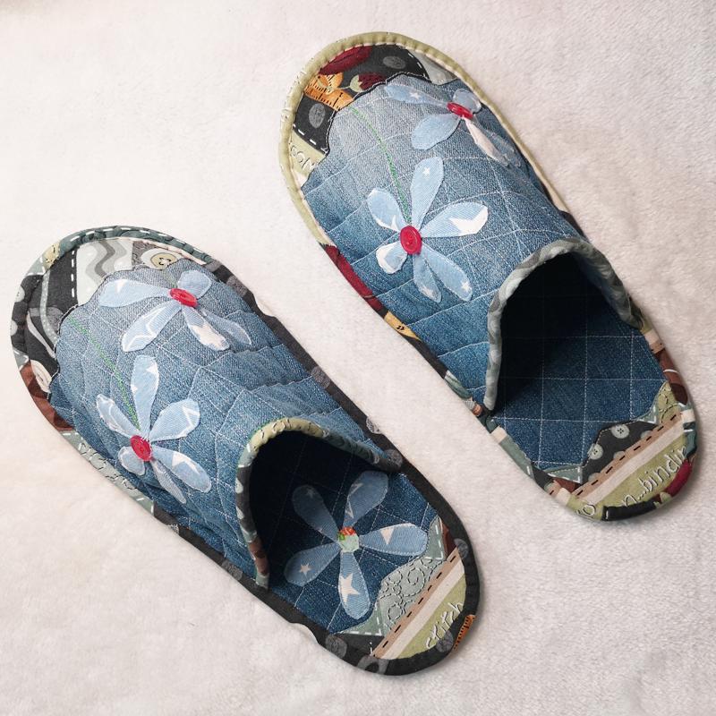 冬日暖阳拖鞋全教程,郁金香棉拖鞋的教程