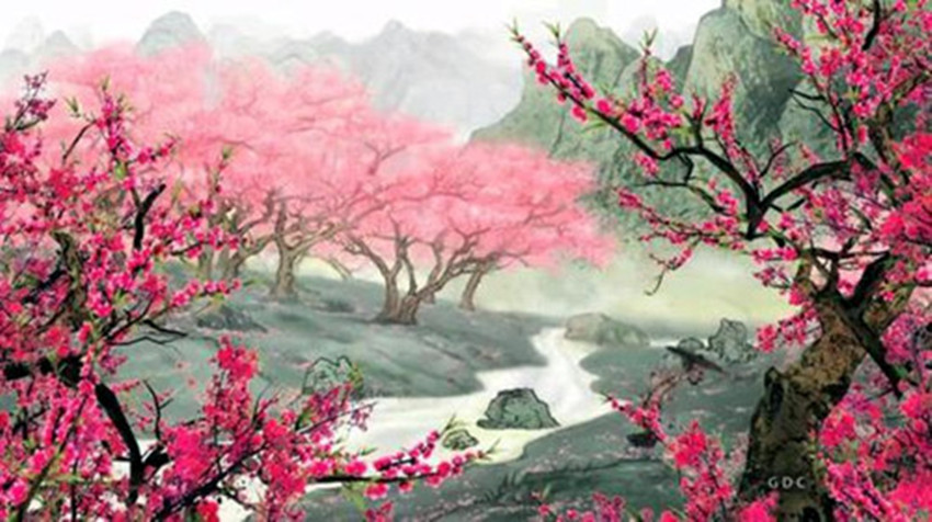 陶渊明的桃花源记细思极恐版,陶渊明的桃花源记细思极恐