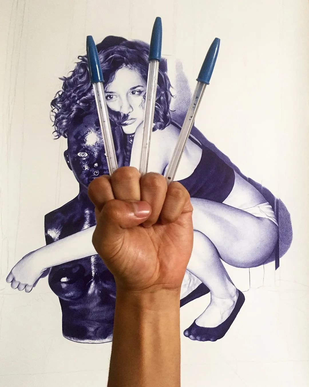 笔尖下的女人火辣性感身材,一天时间7000万*放播**量,网友围观