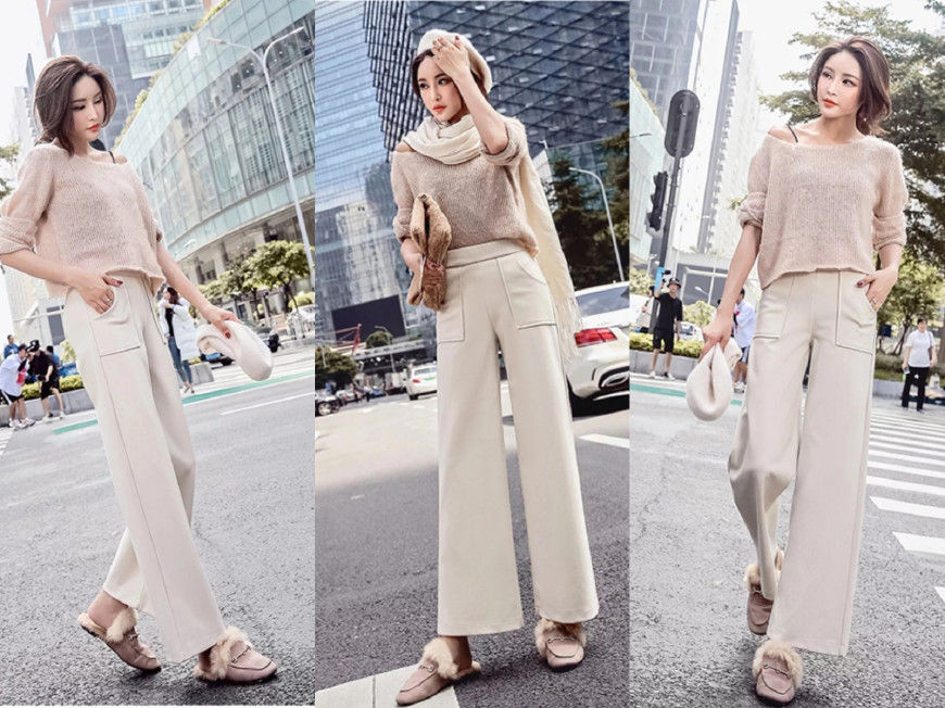 冬季流行的毛呢裤,爆款毛呢休闲裤