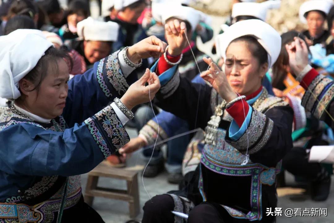 纯手工水族马尾绣,水族马尾绣传承千年的活化石
