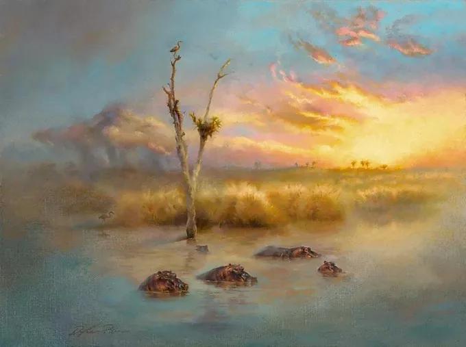 异域奇境、恍如隔世,迪兰·斯科特·皮尔斯的水彩画,真的超美