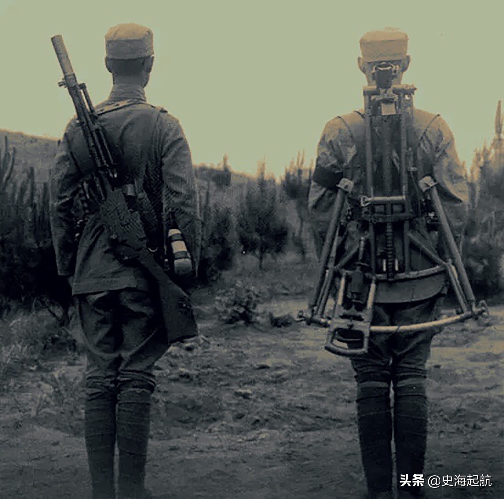 抗战时中国*队军***器武**照片：图3是国军的坦克，图6是国军的重机枪