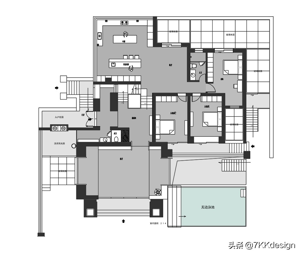 海边联排别墅小院实景现代轻奢,独栋带院子的小别墅年代感