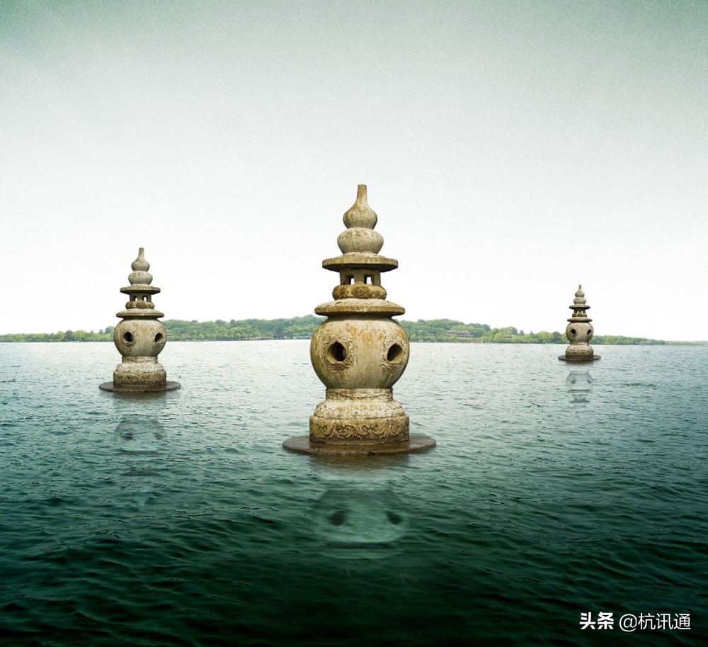 杭州西湖三潭印月英文介绍,杭州西湖三潭印月标志