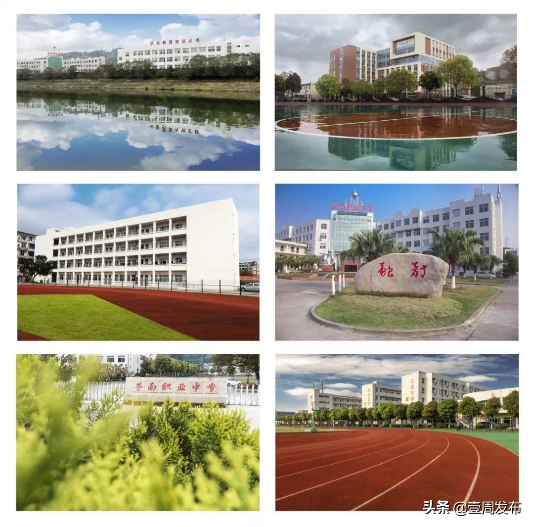 勤学精业修身立业前进中的浙江省苍南县职业中专学校