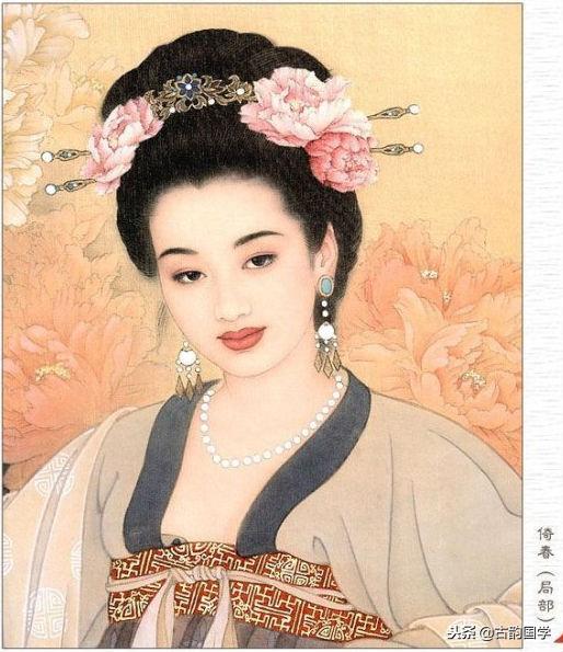 中国古典百美诗画（上）：一位佳丽一首古诗，可谓赏心悦目，收藏